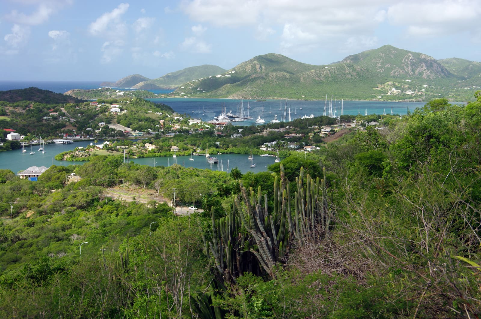 View from Dow's Hill over English Harbour and Falmouth