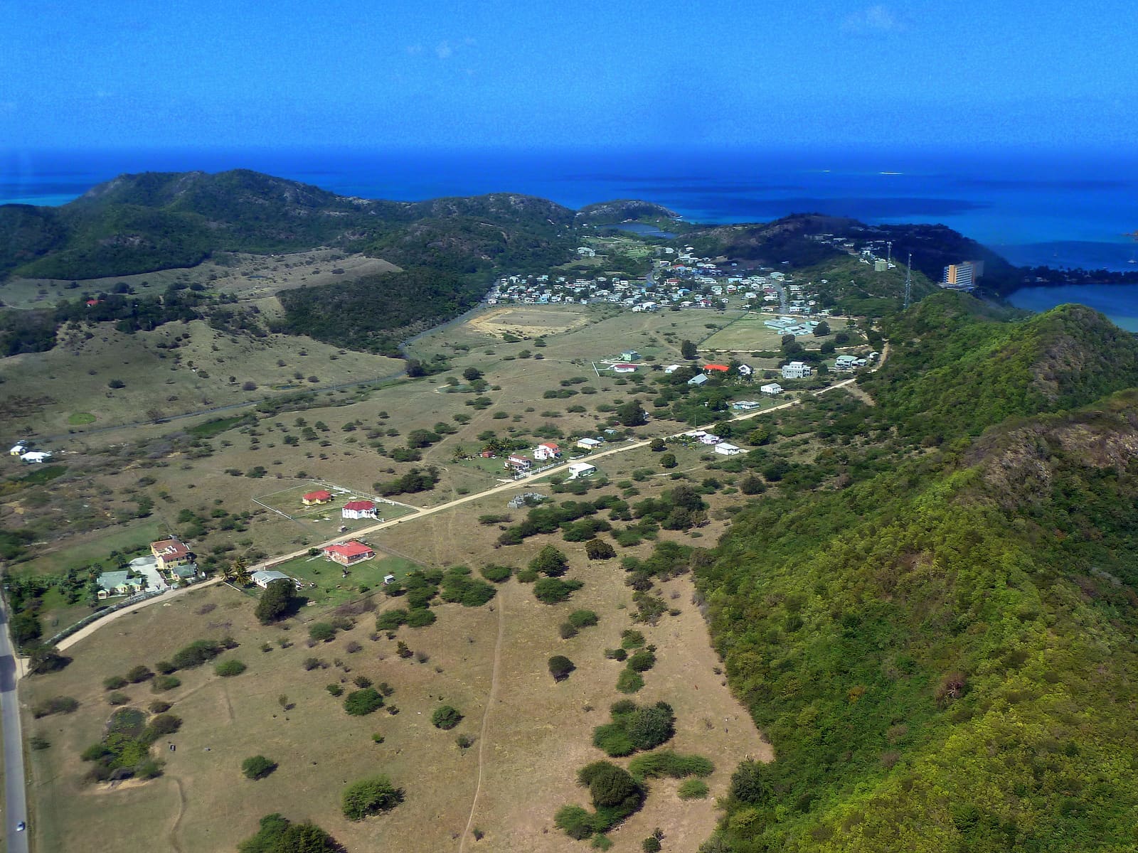 Five Islands village from the hills